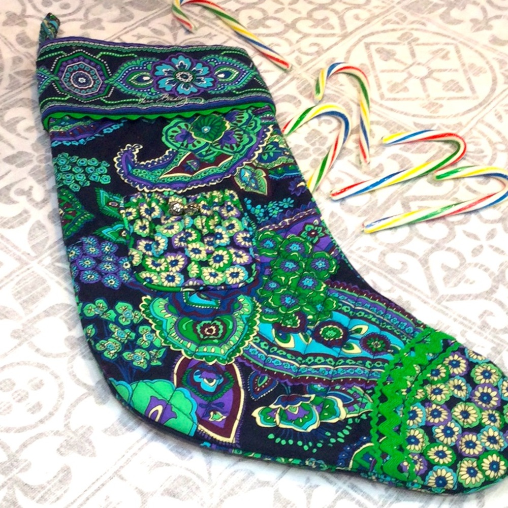 Vera Bradley Christmas stocking. Blue Rhapsody.